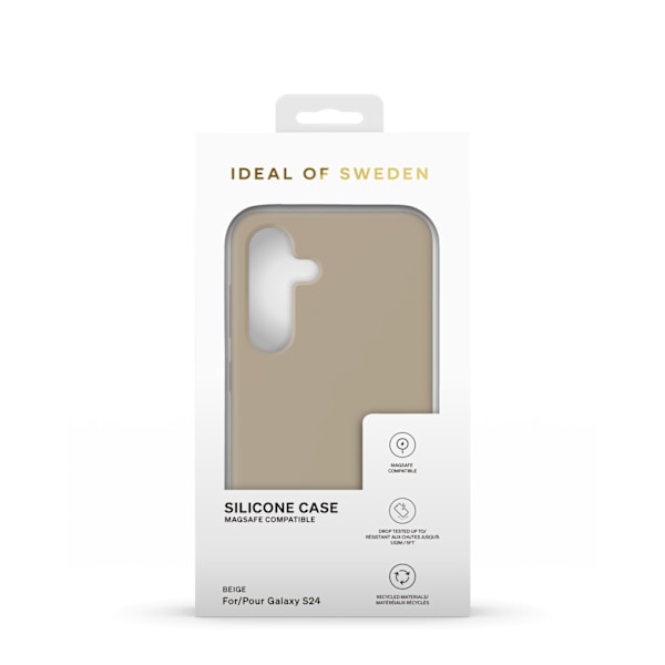 Silicone Case MagSafe Galaxy S24 / S25 Beige Beige