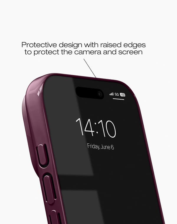 Slim Case MagSafe iPhone 17 Pro Max Glossy Cherry Röd