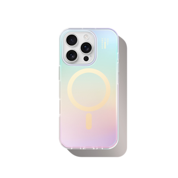 Clear Case MagSafe iPhone 16 Pro Shimmer Multicolor