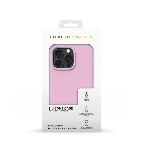 Silicone Case MagSafe iPhone 15PM Bubblegum Pink
