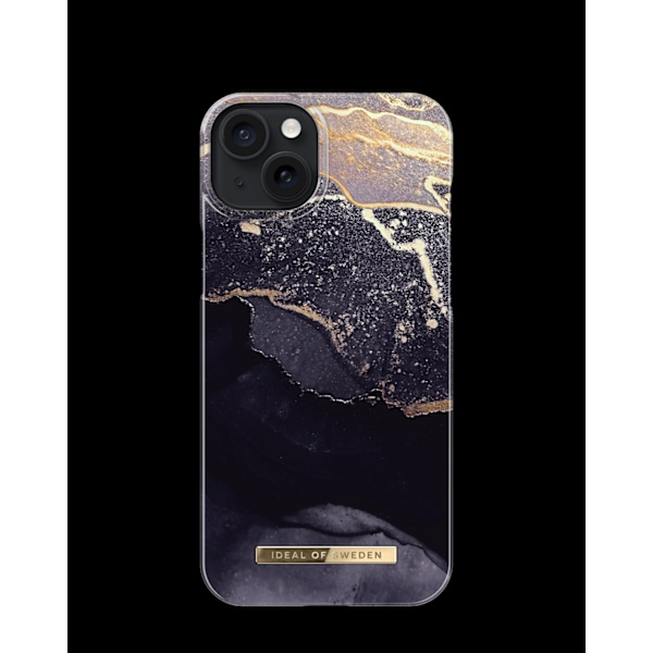Printed Case iPhone 15 Plus Golden Twilight Black