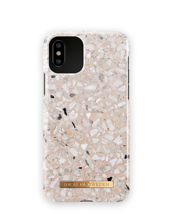 Printed Case iPhone 11 Pro / XS / X Greige Terazzo Grey