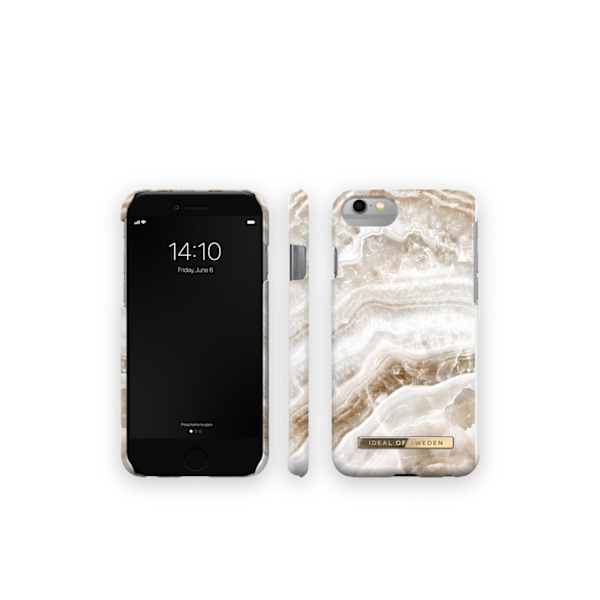 Printed Case iPhone 8 / 7 / 6 / 6S / SE Clear Quartz Brown