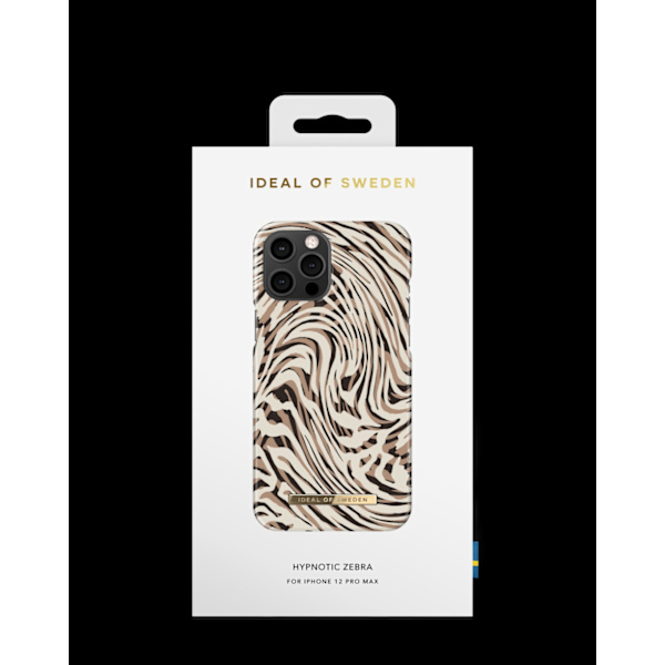 Printed Case iPhone 12 Pro Max Hypnotic Zebra Beige