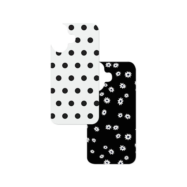 Print Pack iPhone 16 Ecru Noir Black