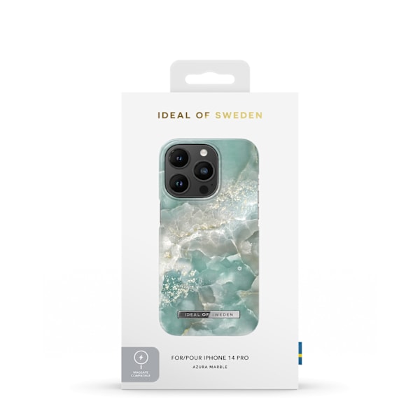Printed Case MagSafe iPhone 14 Pro Azura Marble Blue