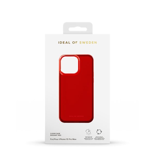 Clear Case iPhone 15 Pro Max Radiant Red Red