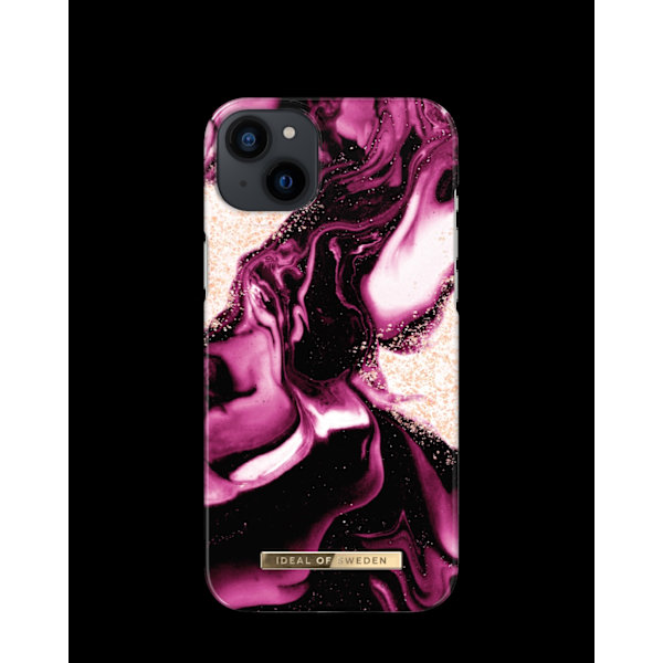 Printed Case iPhone 14 Plus Golden Ruby Purple