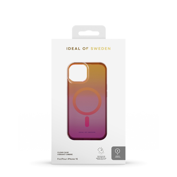 Clear Case MagSafe iPhone 13 / 14 / 15 / 16e Vibrant Ombre MultiColor