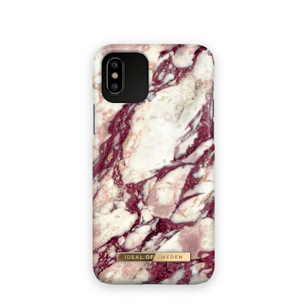Printed Case iPhone 11 Pro / XS / X Calacatta Ruby Marble Red