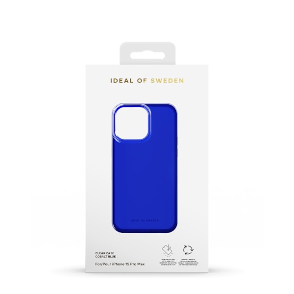 Clear Case iPhone 15 Pro Max Cobalt Blue Blå