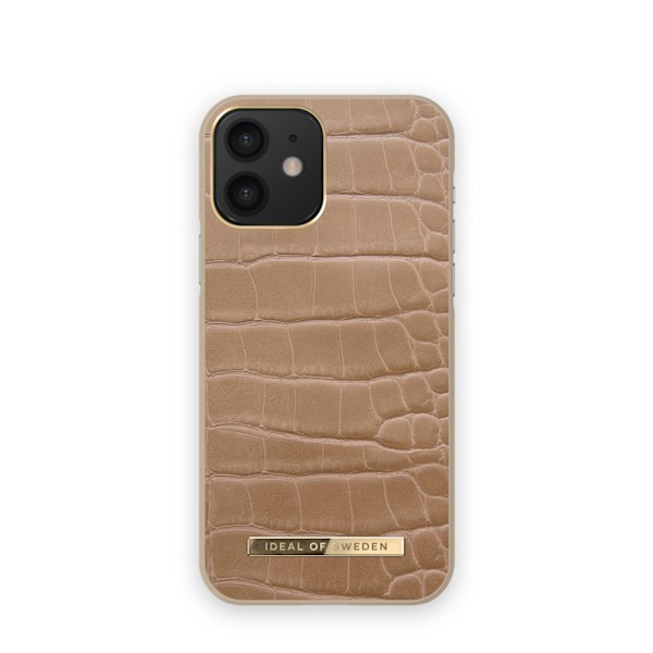 Atelier Case iPhone 12 / 12 Pro Camel Croco Brown