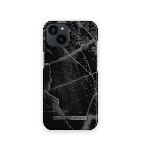 Printed Case MagSafe iPhone 13 / 14 / 16e Black Thunder Marble