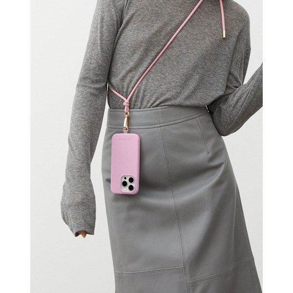 Cord Phone Strap Multi Pink Rosa