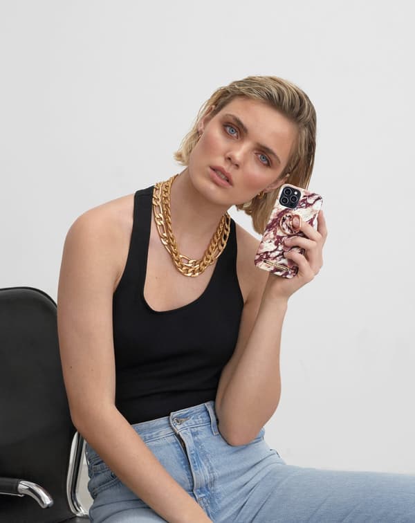 Printed Case iPhone 11 Pro Max / XS Max Calacatta Ruby Marble Red
