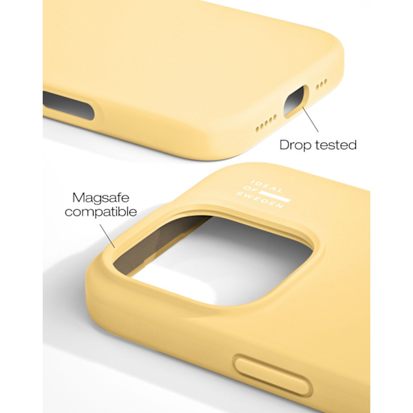 Silicone Case MagSafe iPhone 16 Pro Max Soft Lemon Gul