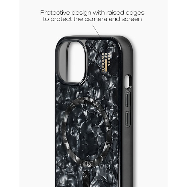 Pearlised Case MagSafe iPhone 13 / 14 / 15 / 16e Black
