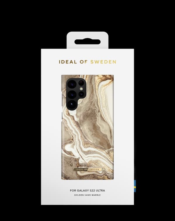 Printed Case Galaxy S22 Ultra Golden Sand Marble Beige