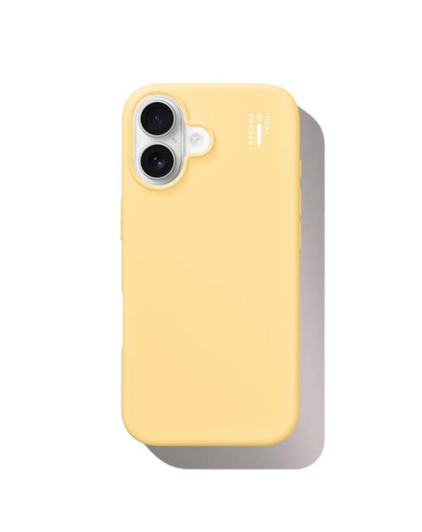 Silicone Case MagSafe iPhone 17 Soft Lemon Gul