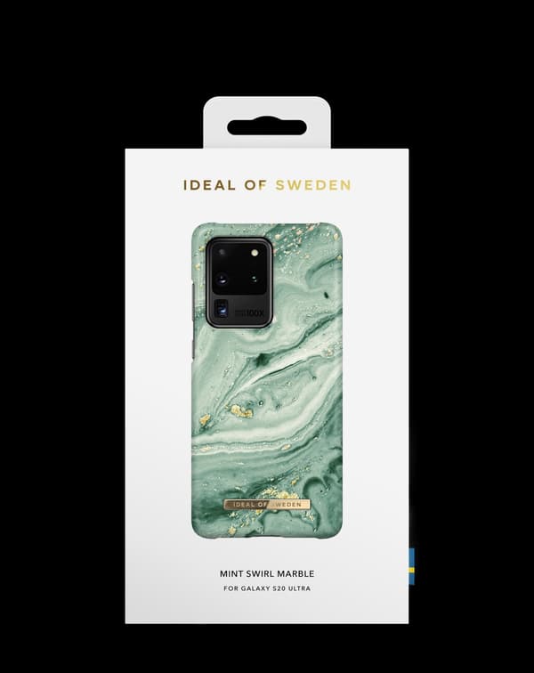 Printed Case Galaxy S20 Ultra Mint Swirl Marble Green