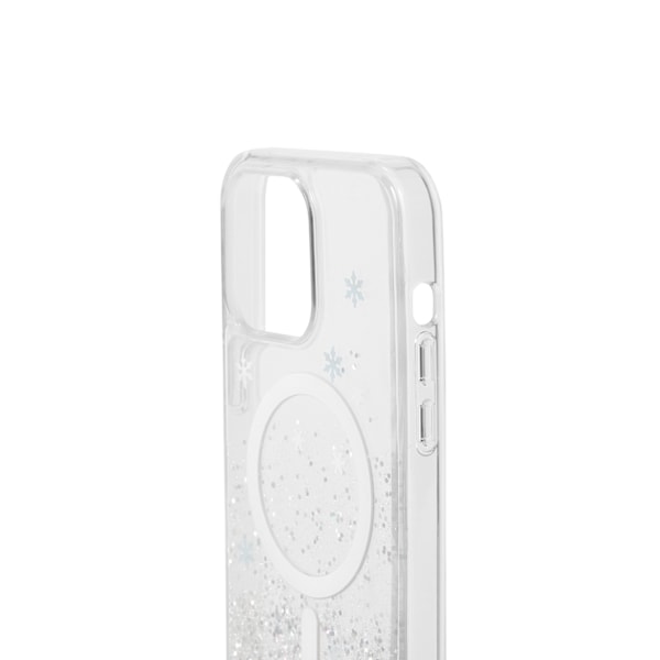 Clear Case MagSafe iPhone 15 Pro Max Snowflake Silver