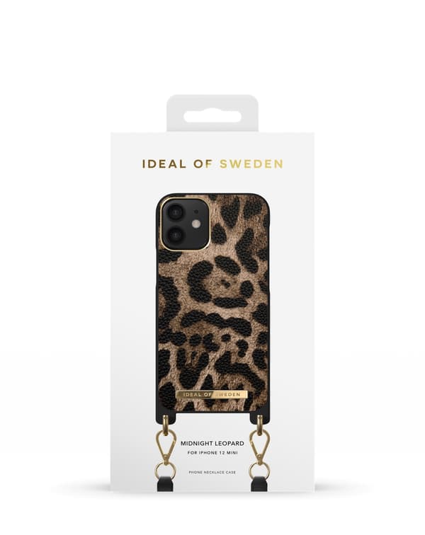Atelier Necklace iPhone 12 Mini Midnight Leopard Black