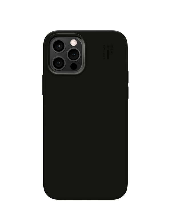 Silicone Case MagSafe iPhone 12 / 12 Pro Black Svart