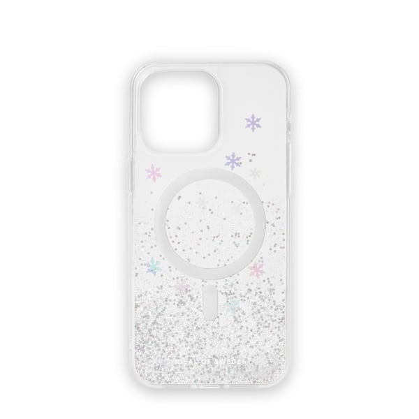 Clear Case MagSafe iPhone 15 Pro Max Snowflake Silver