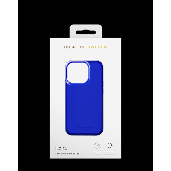 Clear Case iPhone 15 Pro Cobalt Blue Blå