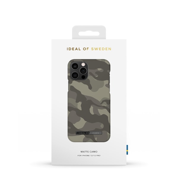 Printed Case iPhone 12 / 12 Pro Matte Camo Green