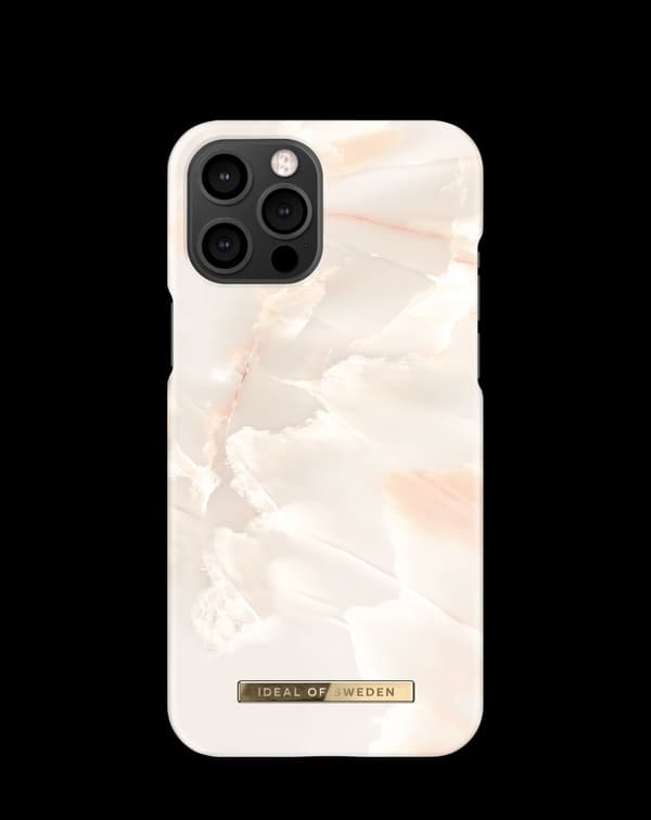 Printed Case iPhone 12 Pro Max Rose Pearl Marble Pink