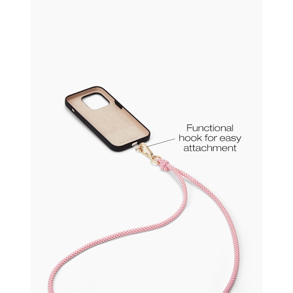 Cord Phone Strap Multi Pink Rosa