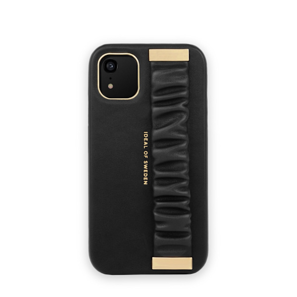 Statement Case iPhone 11 / XR Ruffle Noir Top Handle Black