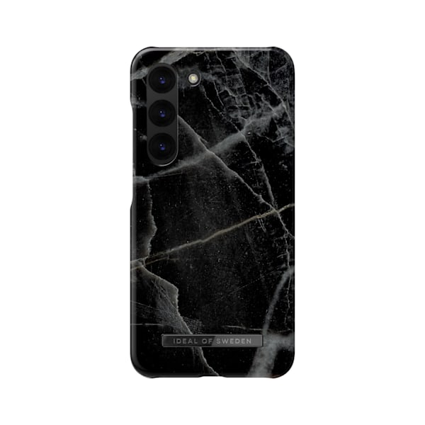 Printed Case Galaxy S23 Plus Black Thunder Marble Svart