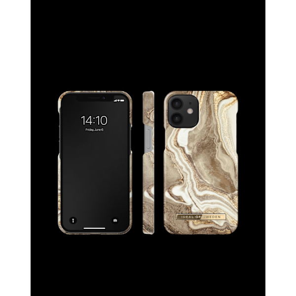 Printed Case iPhone 12 Mini Golden Sand Marble Beige
