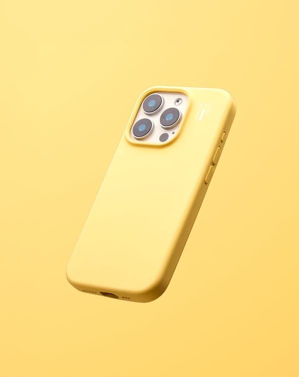 Silicone Case iPhone 14 Pro Max Soft Lemon Yellow