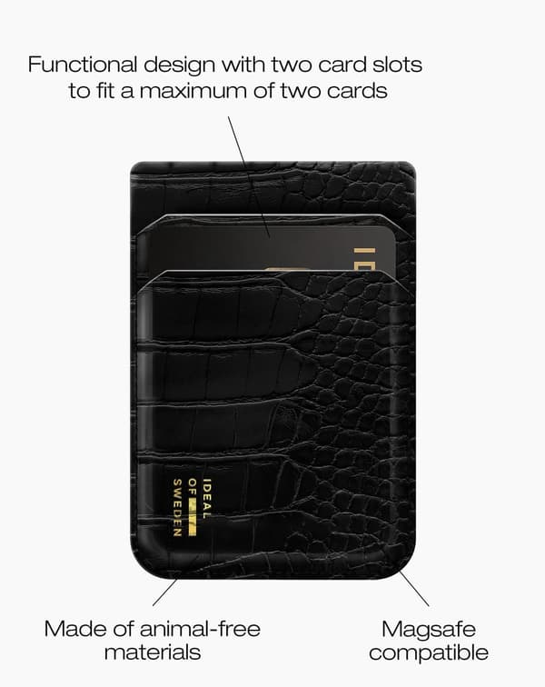 Card Holder MagSafe Black Croco Black