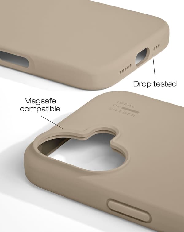 Silicone Case MagSafe iPhone 17 Perfect Beige Beige