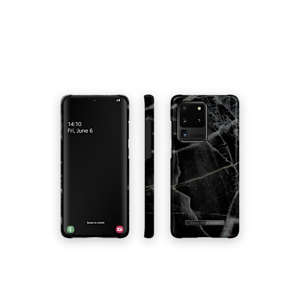 Printed Case Galaxy S20 Ultra Black Thunder Marble