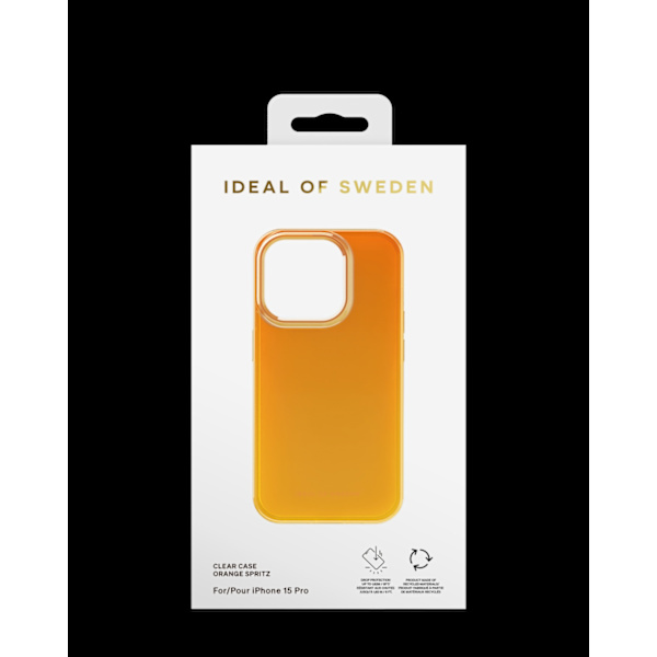 Clear Case iPhone 15 Pro Orange Spritz Orange