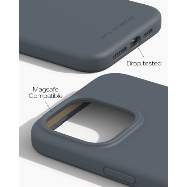 Silicone Case MagSafe iPhone 15 Pro Max Midnight Blue Blå