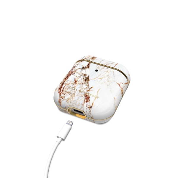 Printed AirPods Case Carrara Gold