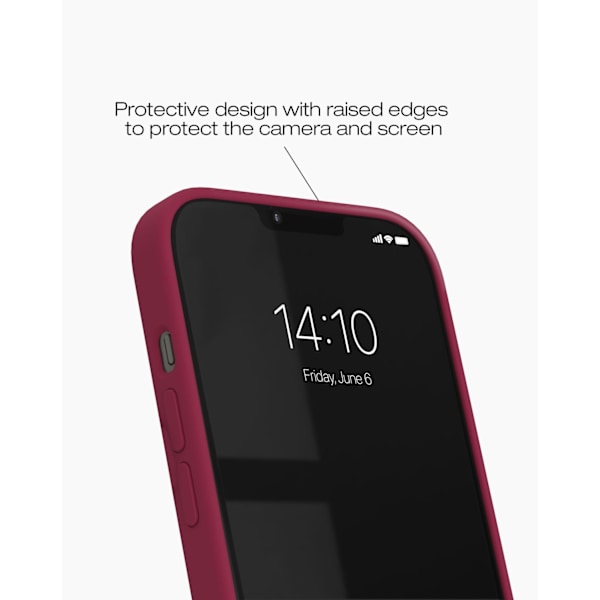 Silicone Case MagSafe iPhone 13 / 14 / 15 / Cranberry