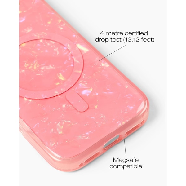 Pearlised Case MagSafe iPhone 16 Pink