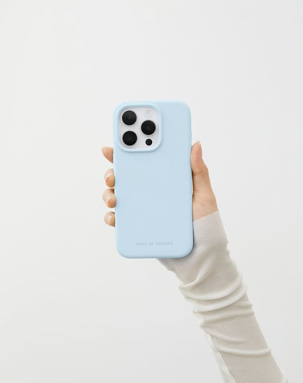 Silicone Case MagSafe iPhone 17 Pro Light Blue Blue