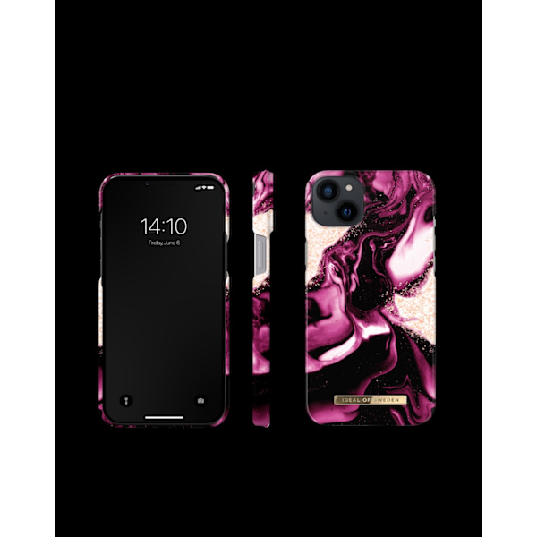 Printed Case iPhone 14 Plus Golden Ruby Purple