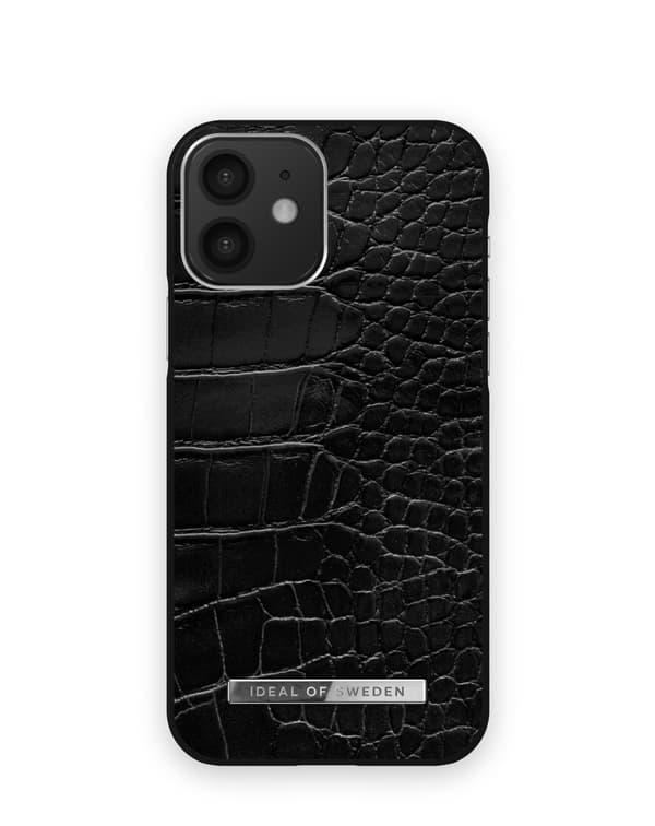 Atelier Case iPhone 12 / 12 Pro Neo Noir Croco Silver Black
