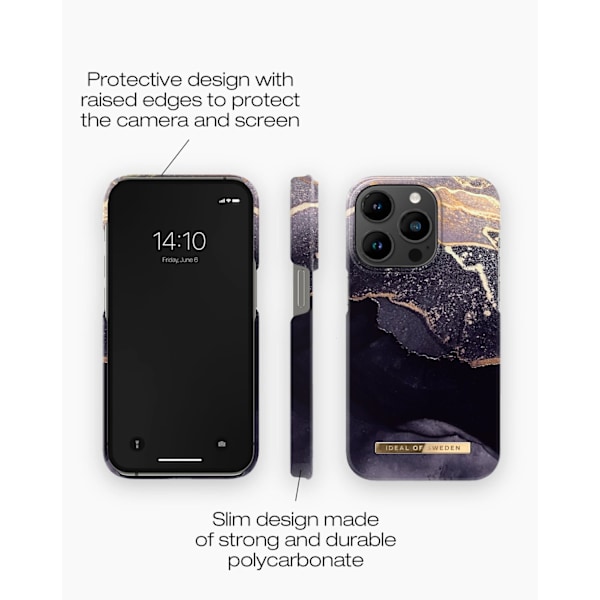 Printed Case MagSafe iPhone 14 Pro Golden Twilight Gold
