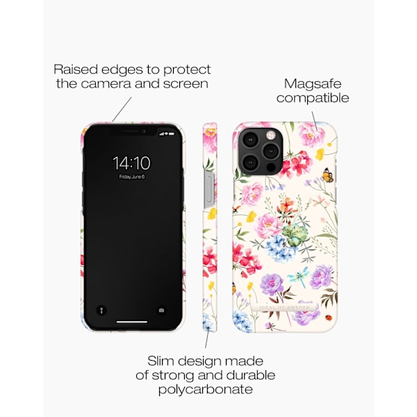 Printed Case MagSafe iPhone 12 / 12 Pro Forever Flower Multicolor