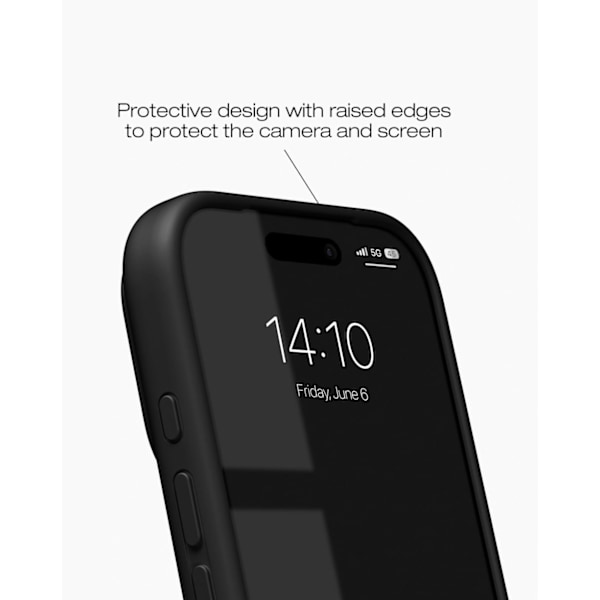Silicone Case iPhone 17 Pro Max Black Transparent